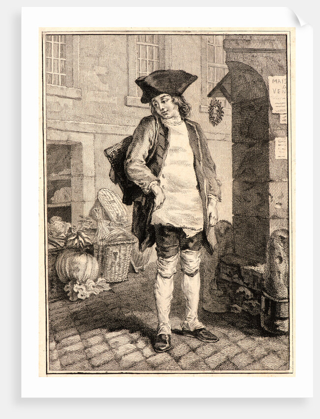 Shoe Black, 1768 by Jean-Baptiste Tilliard