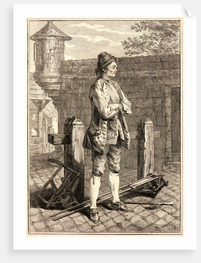 Wood Sawyer, 1768 by Jean-Baptiste Tilliard