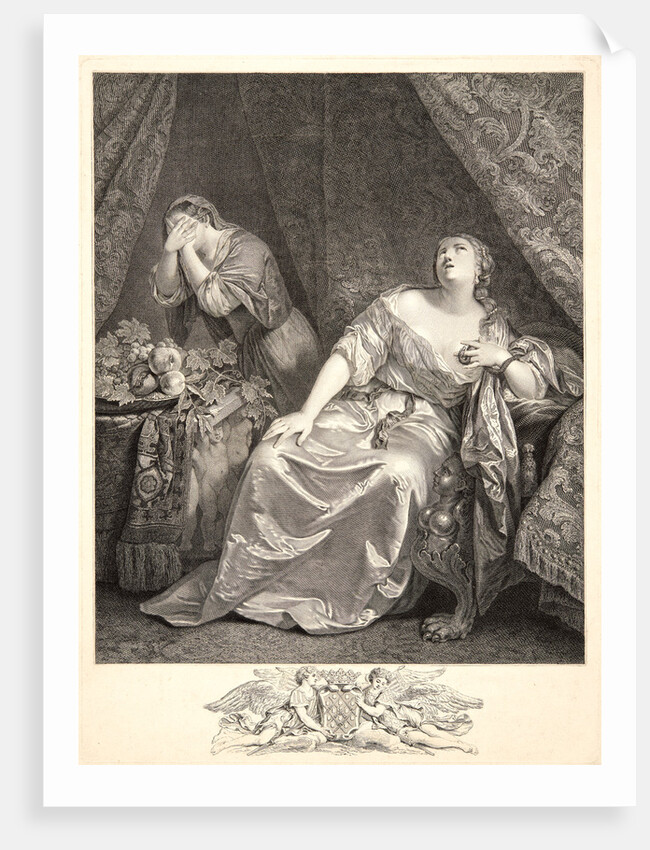 The Death of Cleopatra, 1754 by Johann Georg Wille