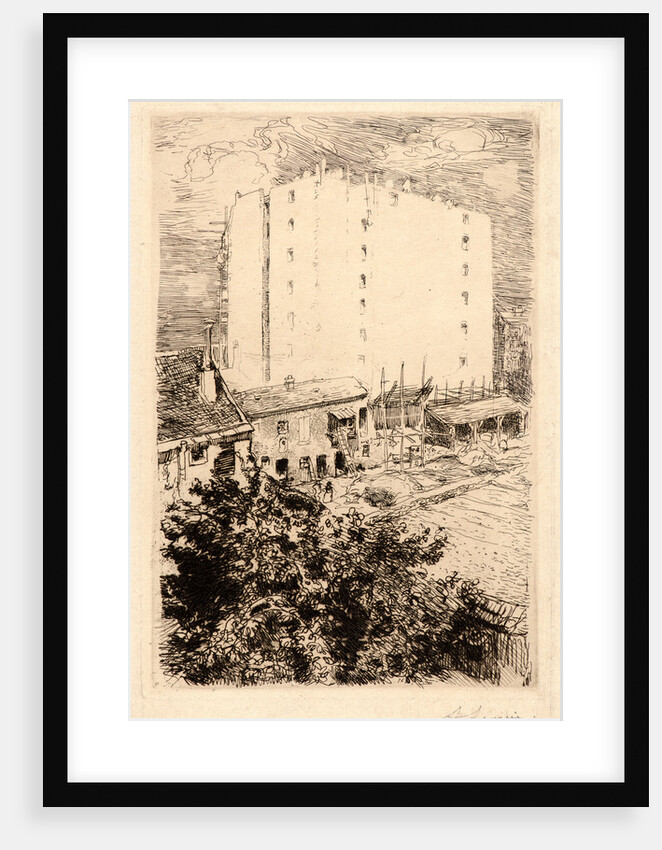 La Maison Neuve, 1894 by Auguste Louis Lepère