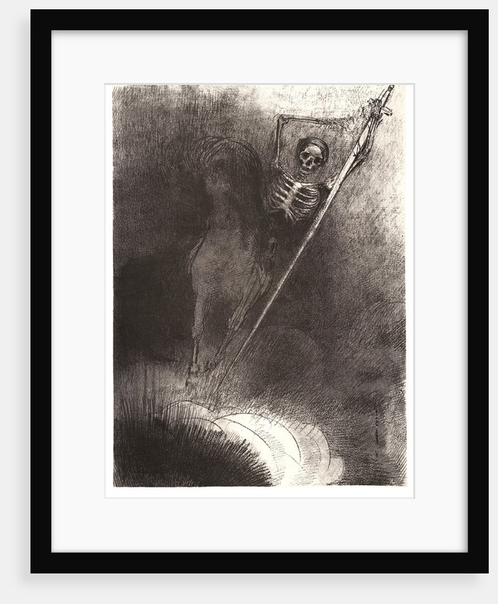 And his name that sat on him was Death, 1899 by Odilon Redon