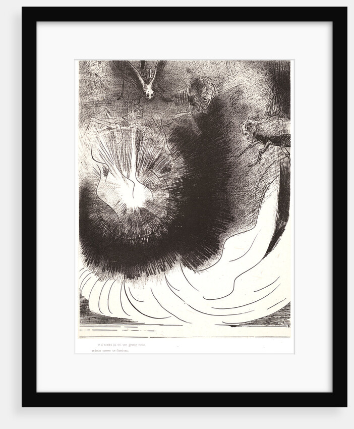 And there fell a great star from heaven, burning as it were a lamp, 1899 by Odilon Redon