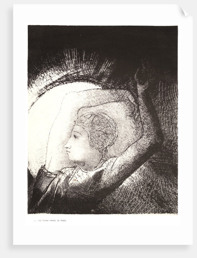 A woman clothed with the sun, 1899 by Odilon Redon