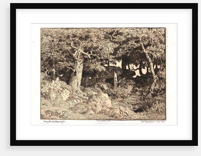 Chênes de Roche, 1861 by Théodore Rousseau