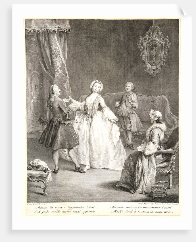 The Dancing Lesson, ca. 1741-1745 by Charles Joseph Flipart