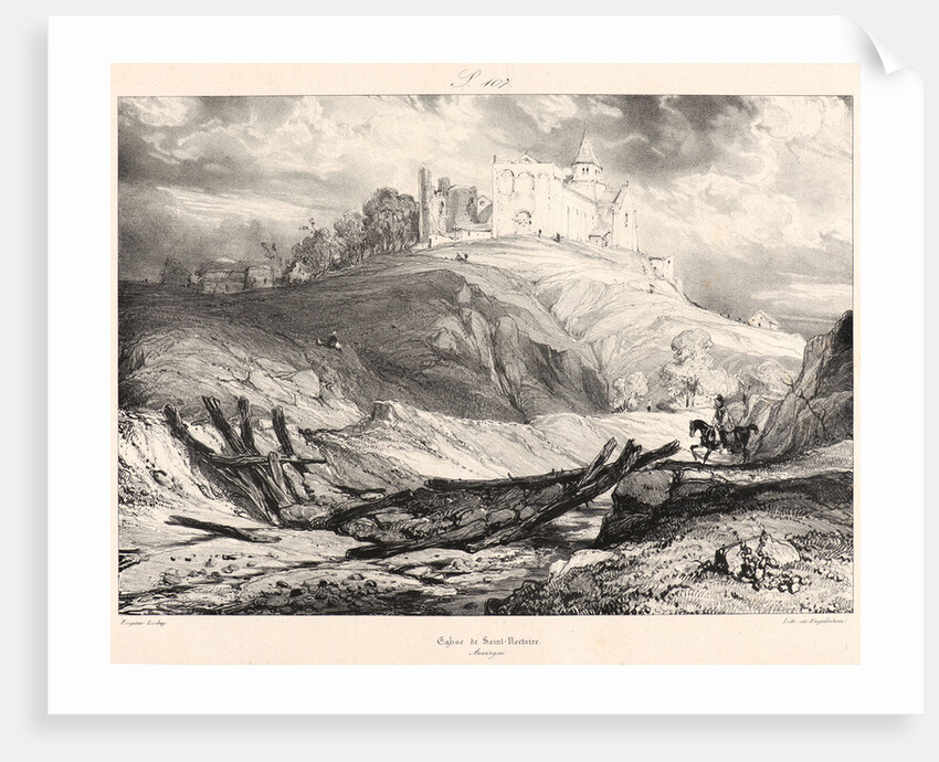 Église de Saint-Nectaire, 1831 by Eugène Isabey