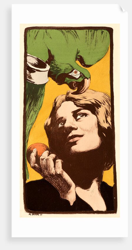 La Femme au Perroquet, 1898 by A. Yank