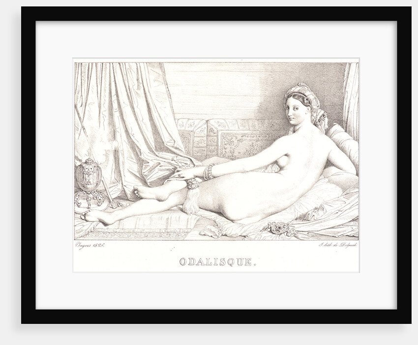 Odalisque, 1825 by Jean-Auguste-Dominique Ingres