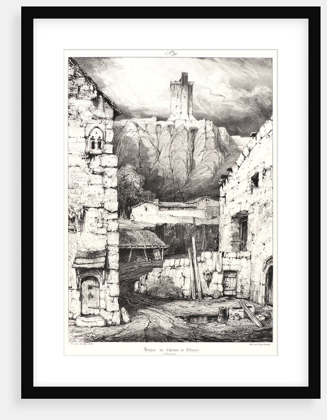 Donjon du Chateau de Polignac, 1830 by Eugène Isabey