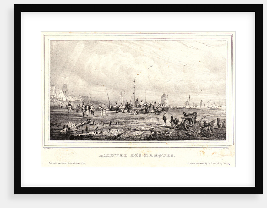 Arrival of the Boats (Arrivée des Barques), ca. 1832 by Paul Huet
