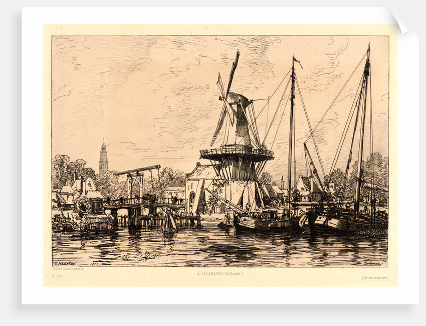 À Haarlem (Hollande), 1877 by Maxime Lalanne