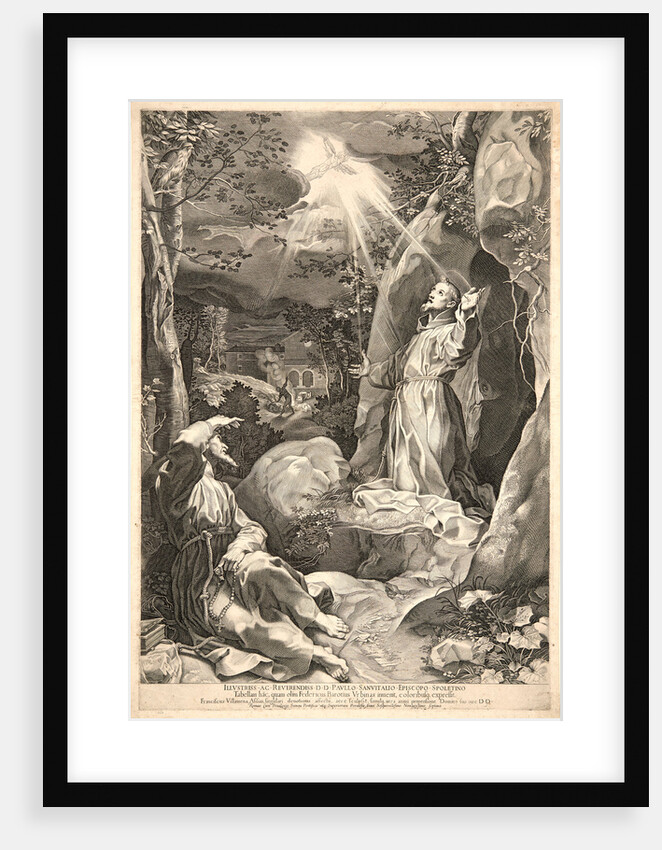 Stigmatization of St. Francis by Francesco Villamena