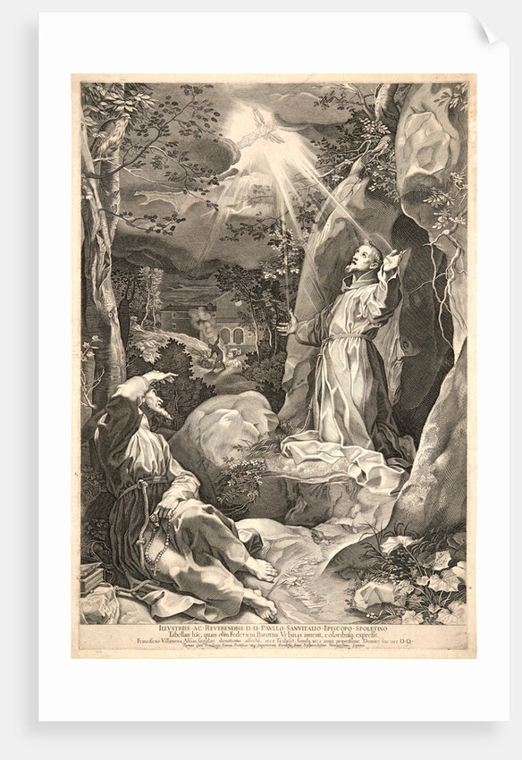 Stigmatization of St. Francis by Francesco Villamena