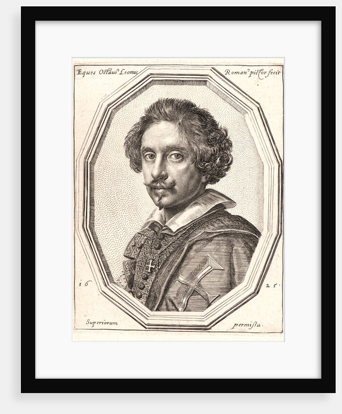 Self-Portrait of the Artist as a Knight of Malta, 1625 (probably printed later) by Ottavio Mario Leoni
