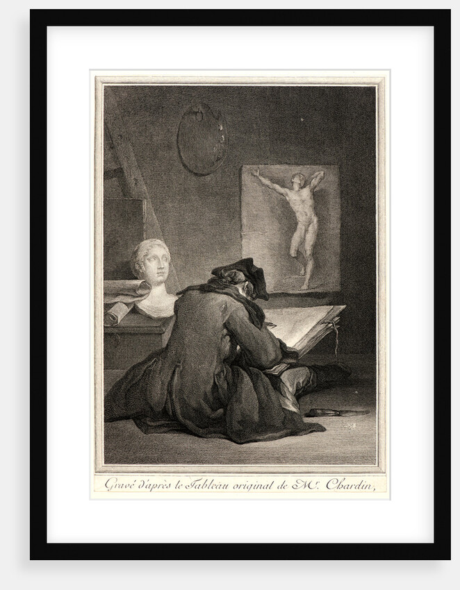 A Student Drawing (Le Dessinateur), 1757 by Jean-Jacques Flipart