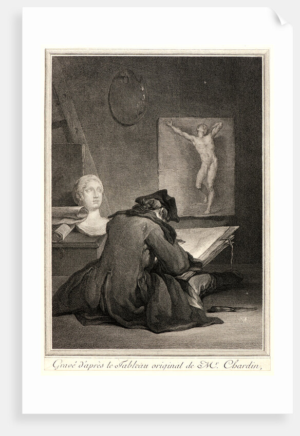 A Student Drawing (Le Dessinateur), 1757 by Jean-Jacques Flipart