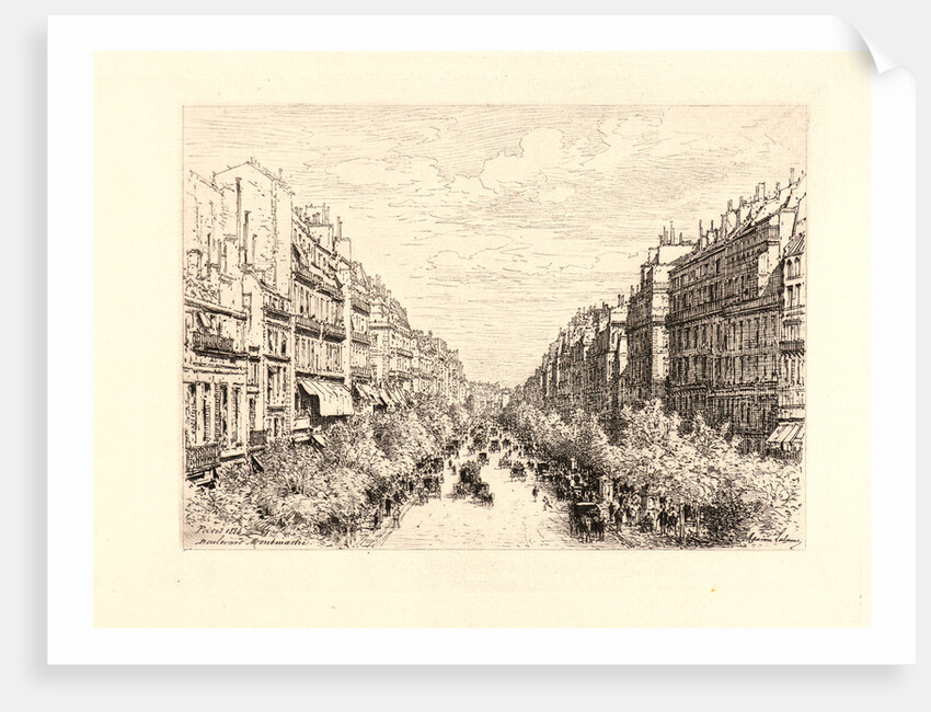 Boulevard Montmartre, Paris, 1884 by Maxime Lalanne