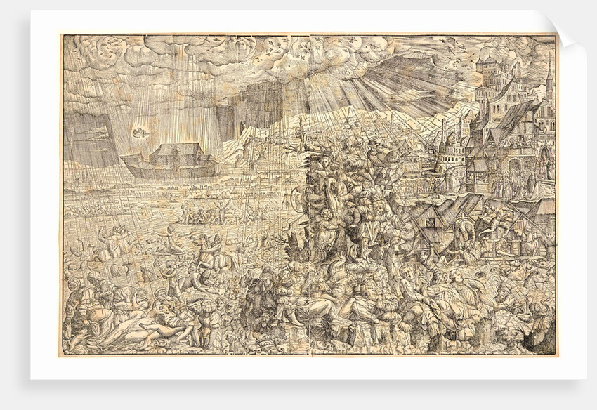 The Flood, 16th century by Melchior Lorck