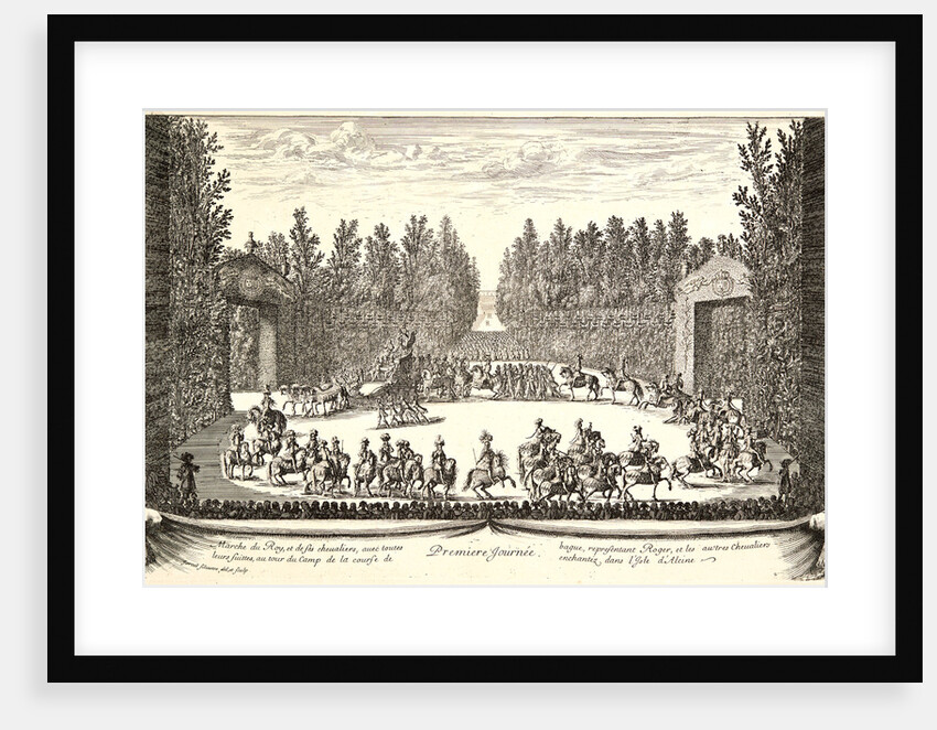 Plate from Premiere Journee, 17th century by Israël Silvestre