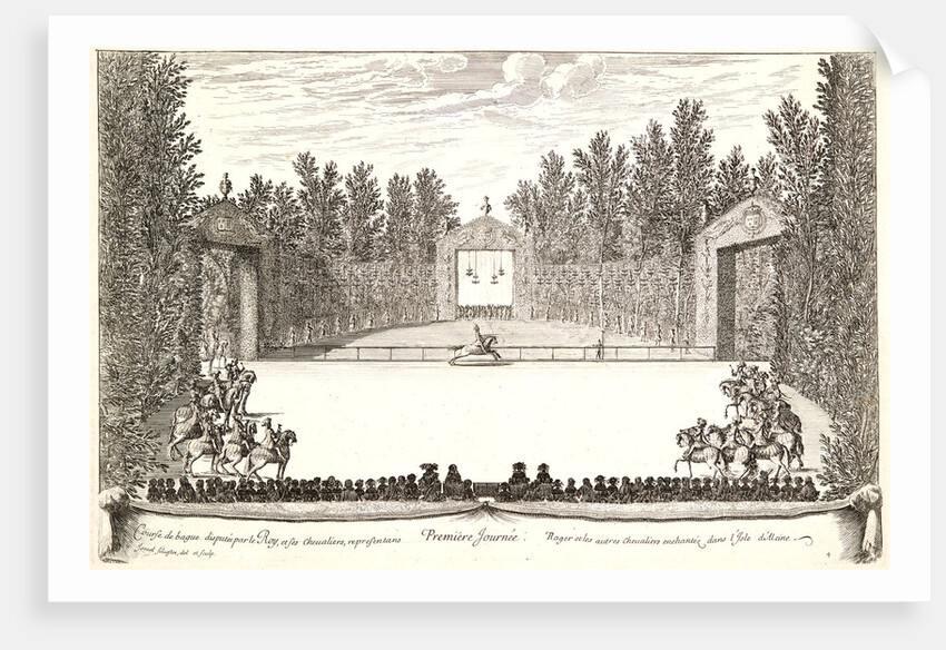 Plate from Premiere Journee, 17th century by Israël Silvestre