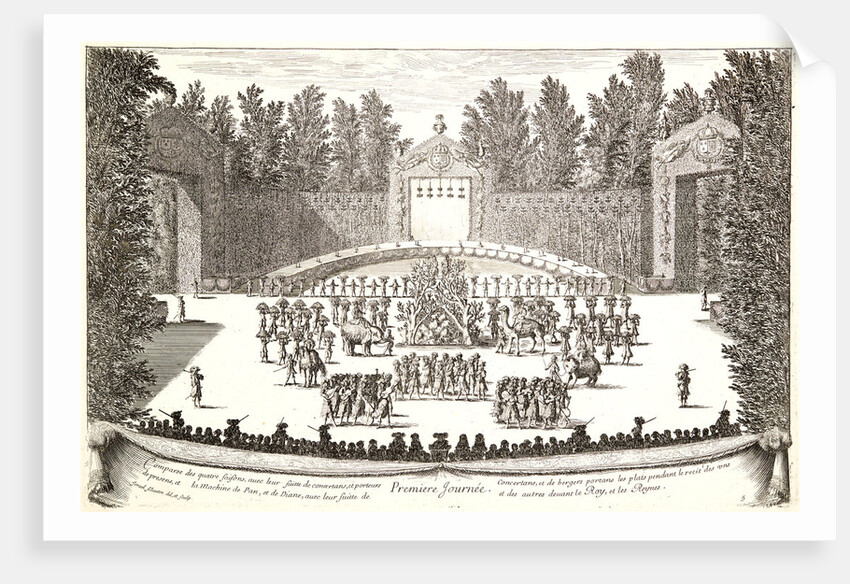 Plate from Premiere Journee, 17th century by Israël Silvestre