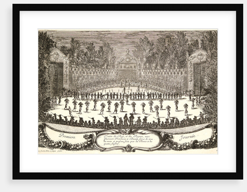 Plate from Premiere Journee, 17th century by Israël Silvestre