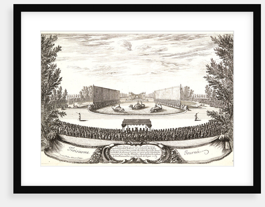 Plate from Troisieme Journee, 17th century by Israël Silvestre