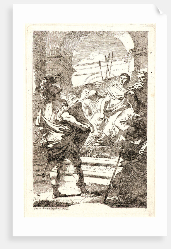 Mucius Scevola before Porsenna, ca. 1763-1764 by Jean-Honoré Fragonard