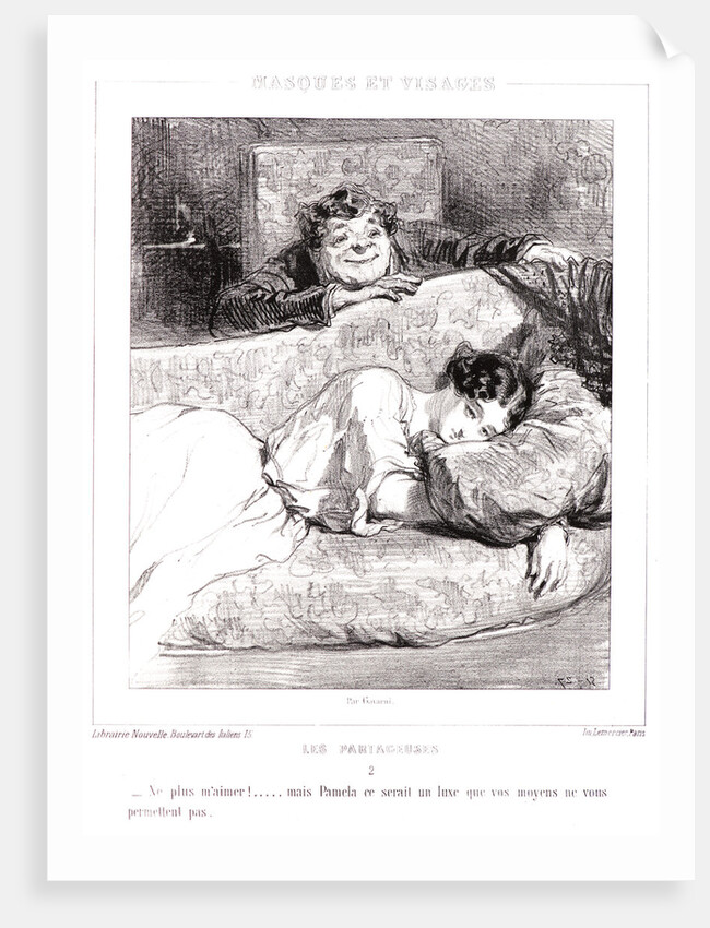 Not love me any more! ...but, Pamela, that would be a luxury beyond your means by Paul Gavarni