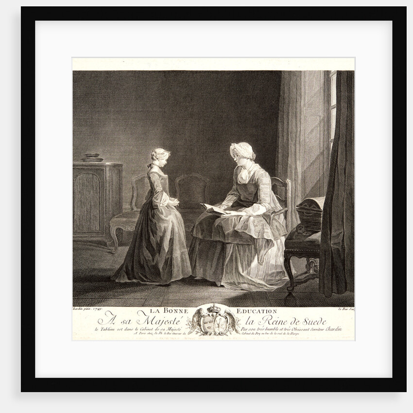 The Right Education (La Bonne Éducation), ca. 1757 by Jacques Philippe Le Bas