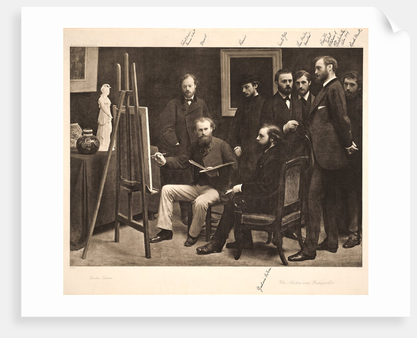 Un Atelier aux Batignolles by Henri Fantin-Latour