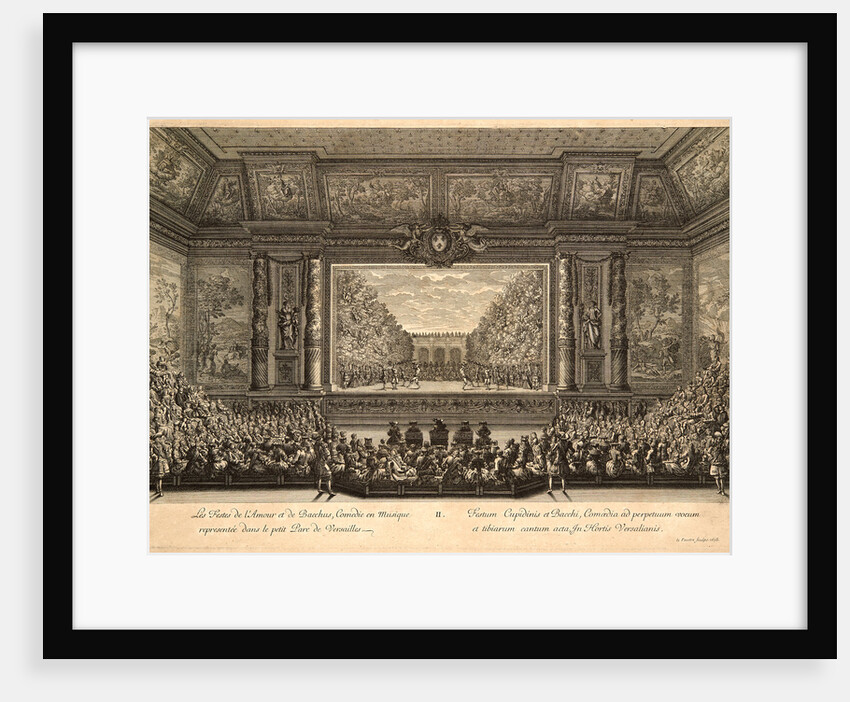Les festes de l'Amour et de Bacchus, Comedie en musique representée dans le petit Parc de Versailles, 1678 by Jean Le Pautre