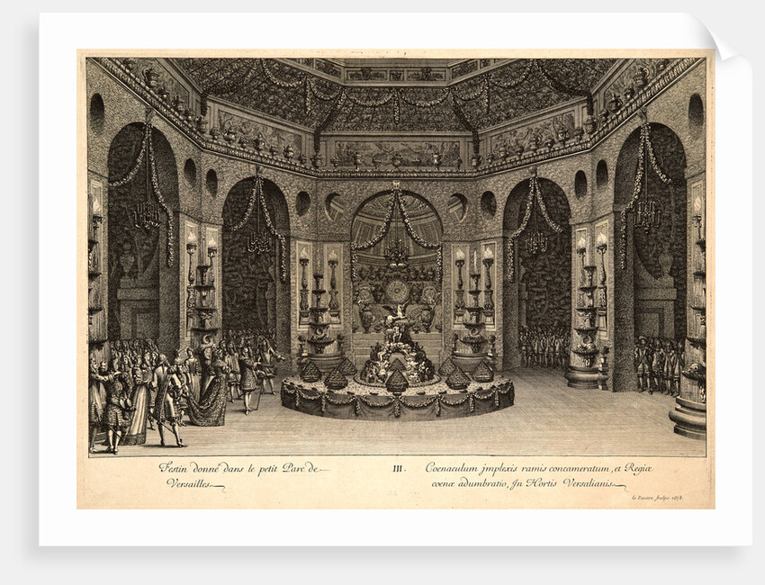 Festin donne dans le petit Parc de Versailles, 1678 by Jean Le Pautre