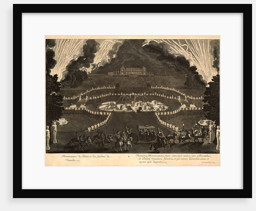 Illuminations du Palais et de Jardin de Versailles, 1679 by Jean Le Pautre