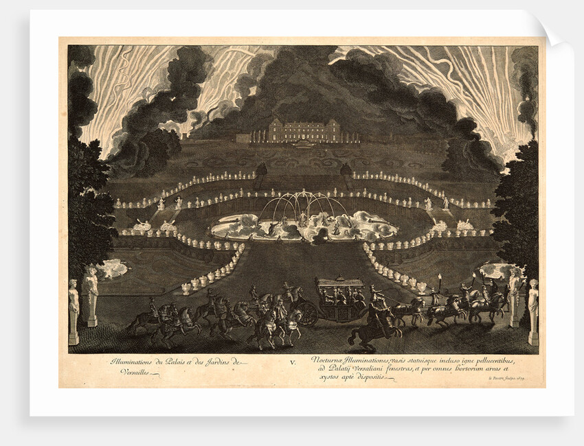 Illuminations du Palais et de Jardin de Versailles, 1679 by Jean Le Pautre