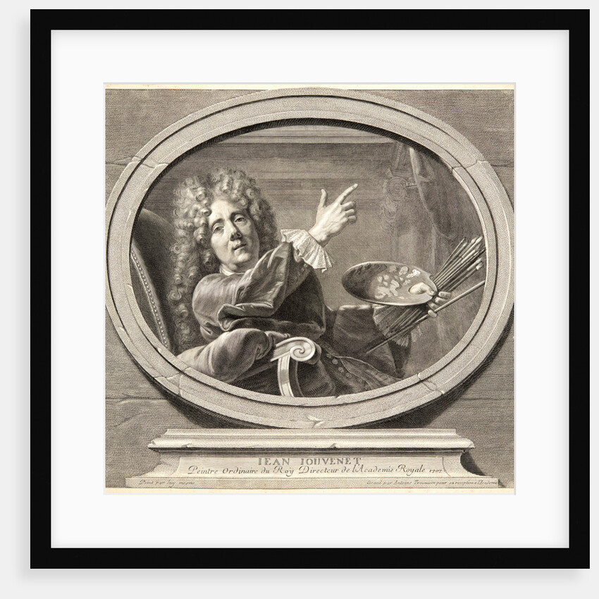 Portrait of Jean Jouvenet, Painter to the King, Director of the Royal Academy, 1707 by Antoine Trouvain