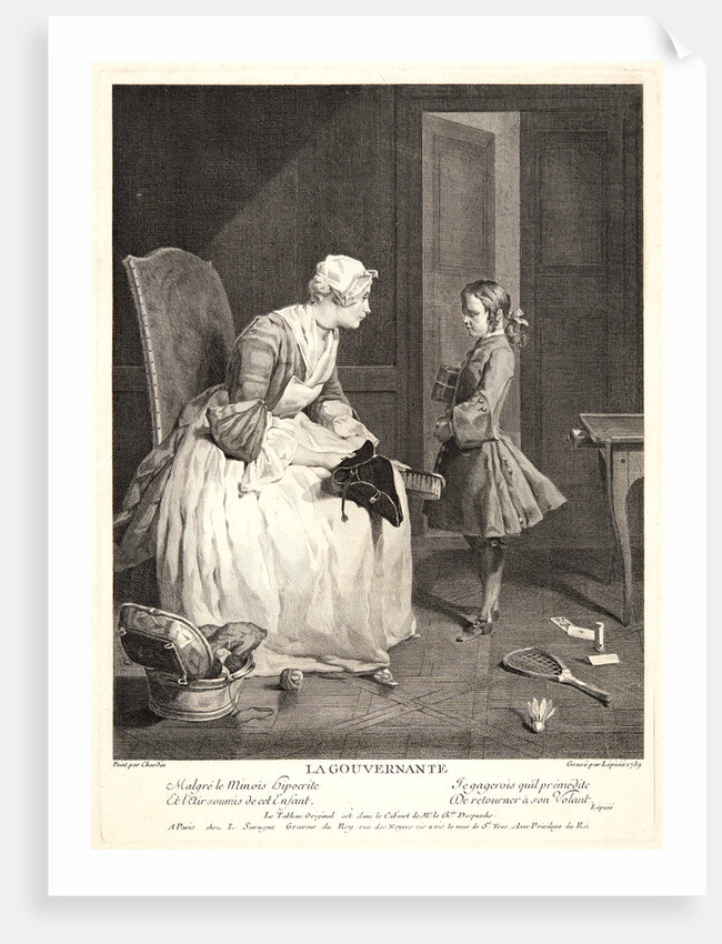 The Governess (La Governante), 1739 by Franc¸ois Bernard Lépicié