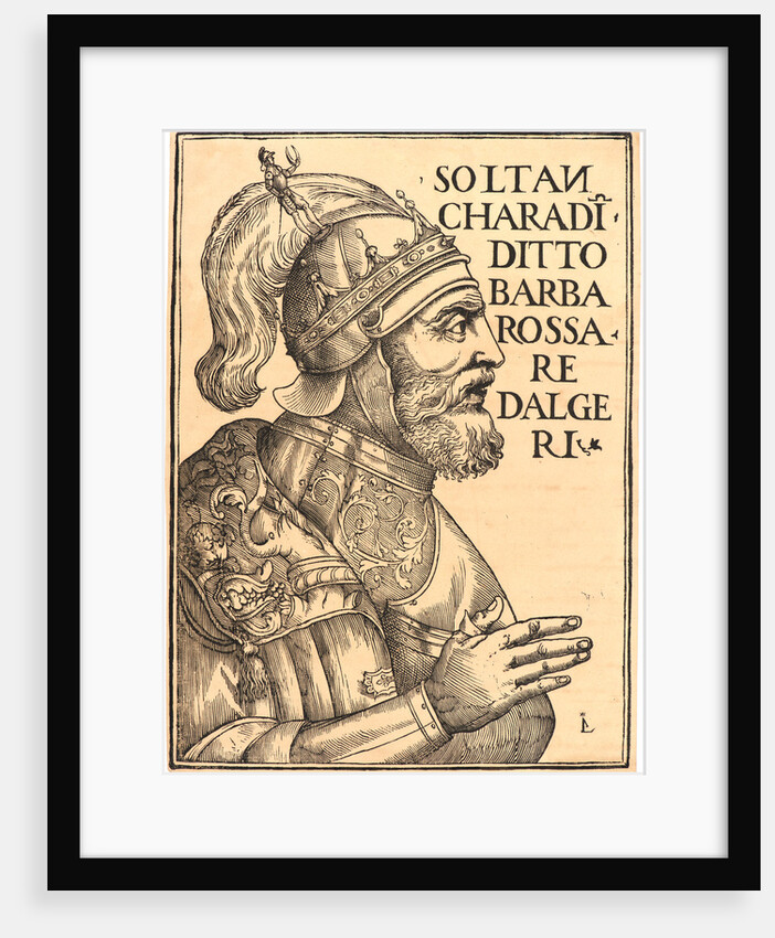 Soltan Charadin, Barbarossa Re Dalgeri, 1535 by Luca Antonio de Giunta