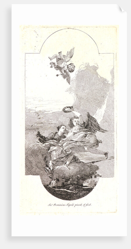 Glory Crowning Virtue by Giovanni Domenico Tiepolo