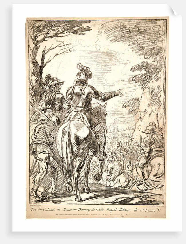 Cavalry at Rest, 1766 by Jean Charles François