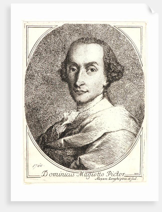 Portrait of the Artist, Domenico Maggiotto, 1760 by Alessandro Longhi