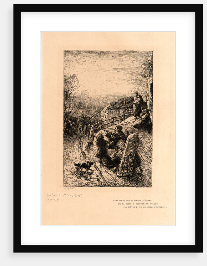 La Rue du Pot-au-Lait, ca. 1901 by Auguste Louis Lepère