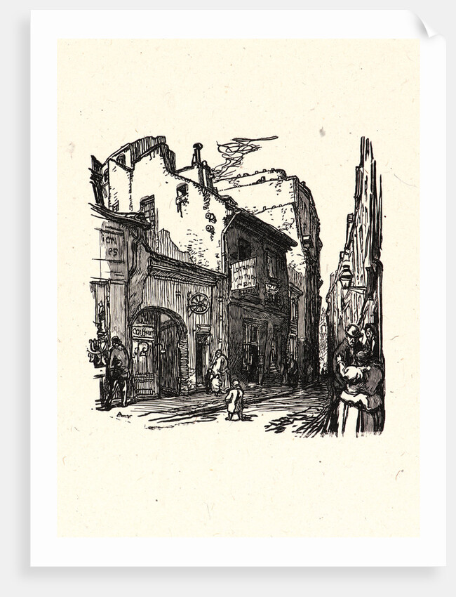 Image from La Bièvre, Les Gobelins, Saint-Séverin, ca. 1901 by Auguste Louis Lepère