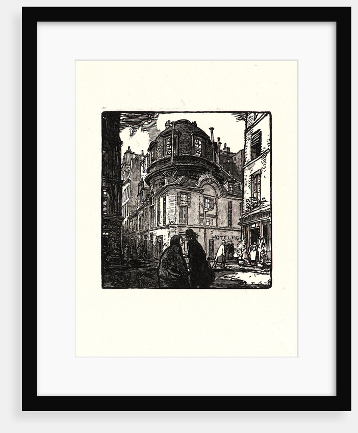 Image from La Bièvre, Les Gobelins, Saint-Séverin, ca. 1901 by Auguste Louis Lepère