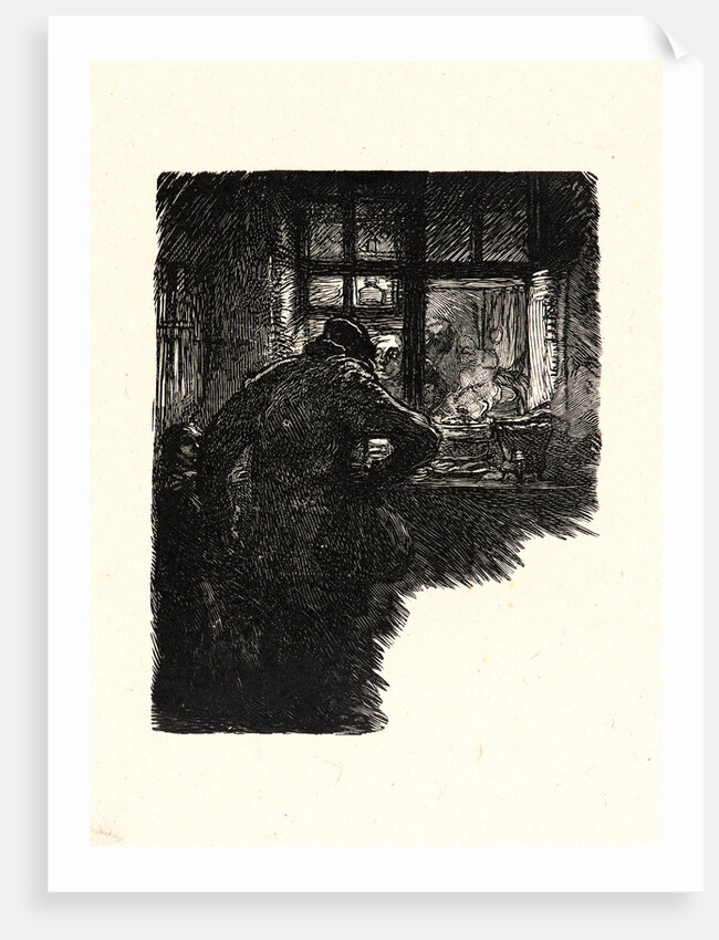 Image from La Bièvre, Les Gobelins, Saint-Séverin, ca. 1901 by Auguste Louis Lepère
