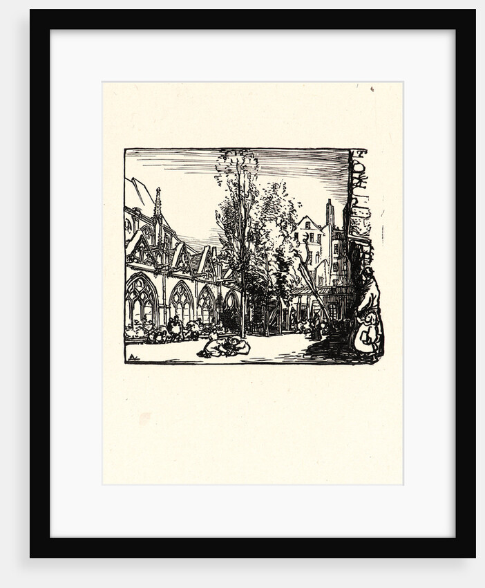 Image from La Bièvre, Les Gobelins, Saint-Séverin, ca. 1901 by Auguste Louis Lepère
