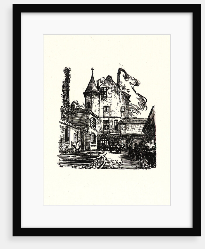 Image from La Bièvre, Les Gobelins, Saint-Séverin, ca. 1901 by Auguste Louis Lepère