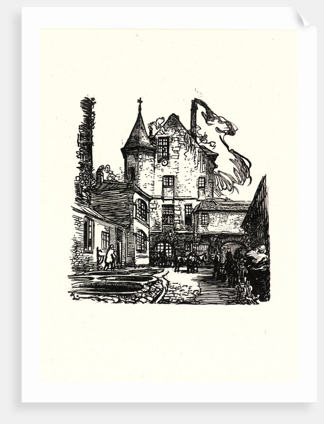 Image from La Bièvre, Les Gobelins, Saint-Séverin, ca. 1901 by Auguste Louis Lepère