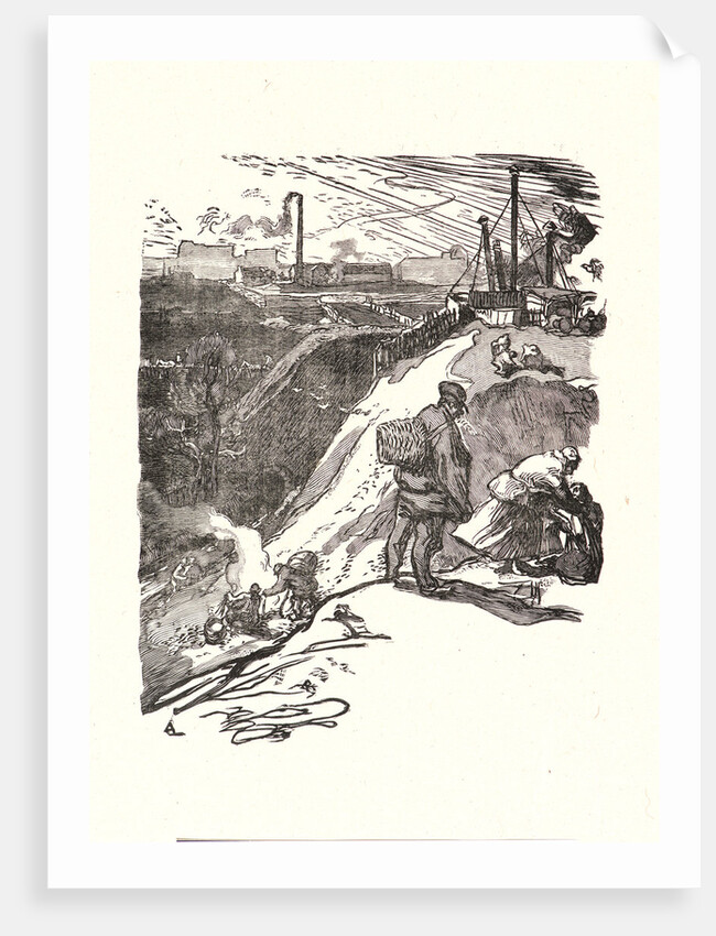 Image from La Bièvre, Les Gobelins, Saint-Séverin, ca. 1901 by Auguste Louis Lepère