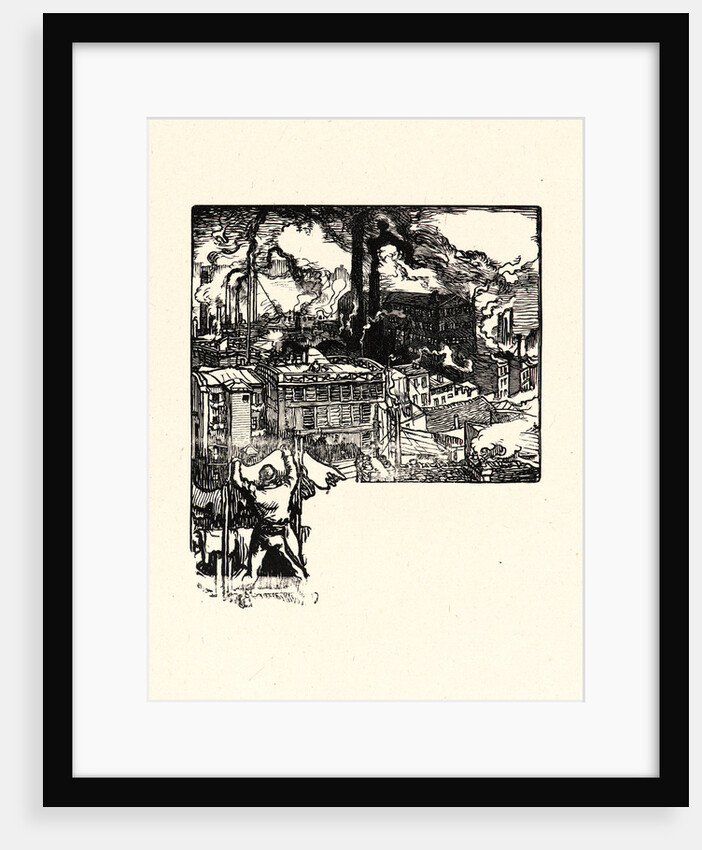 Image from La Bièvre, Les Gobelins, Saint-Séverin, ca. 1901 by Auguste Louis Lepère